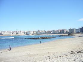 A Coruña - pláž Riazor