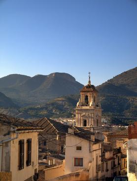 Oblast Murcia - část městečka Caravaca de la Cruz