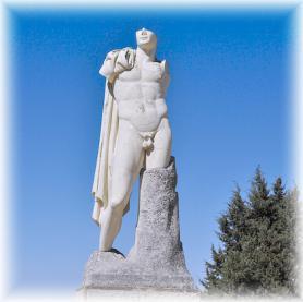 Španělské město Italica - socha císaře Trajána