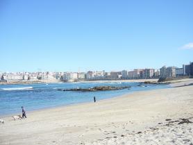A Coruña - pláž Riazor