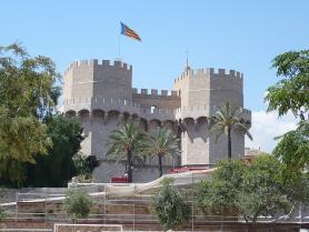 Symbol Valencie - dvě věže Torres de Serranos