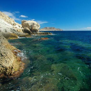 Španělské pobřeží Costa de Almería